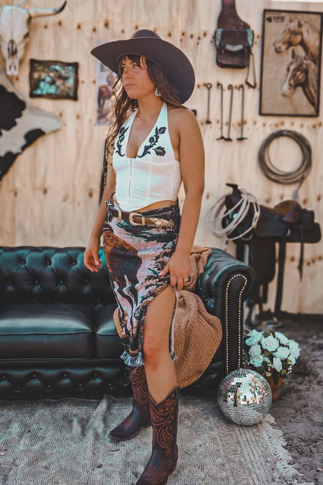 Cowgirl Sheek Maxi Skirt