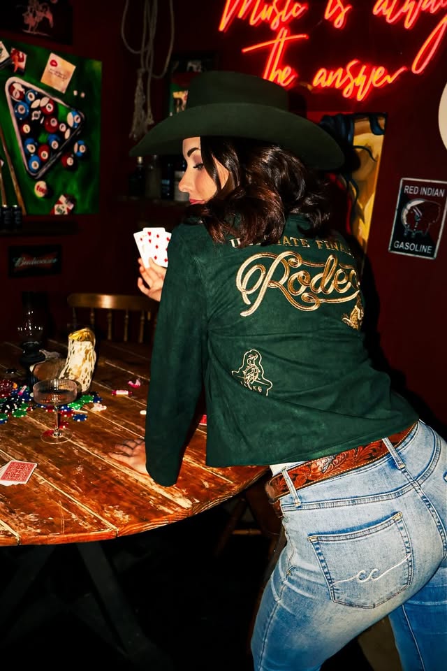 Emerald Rodeo Suede Jacket