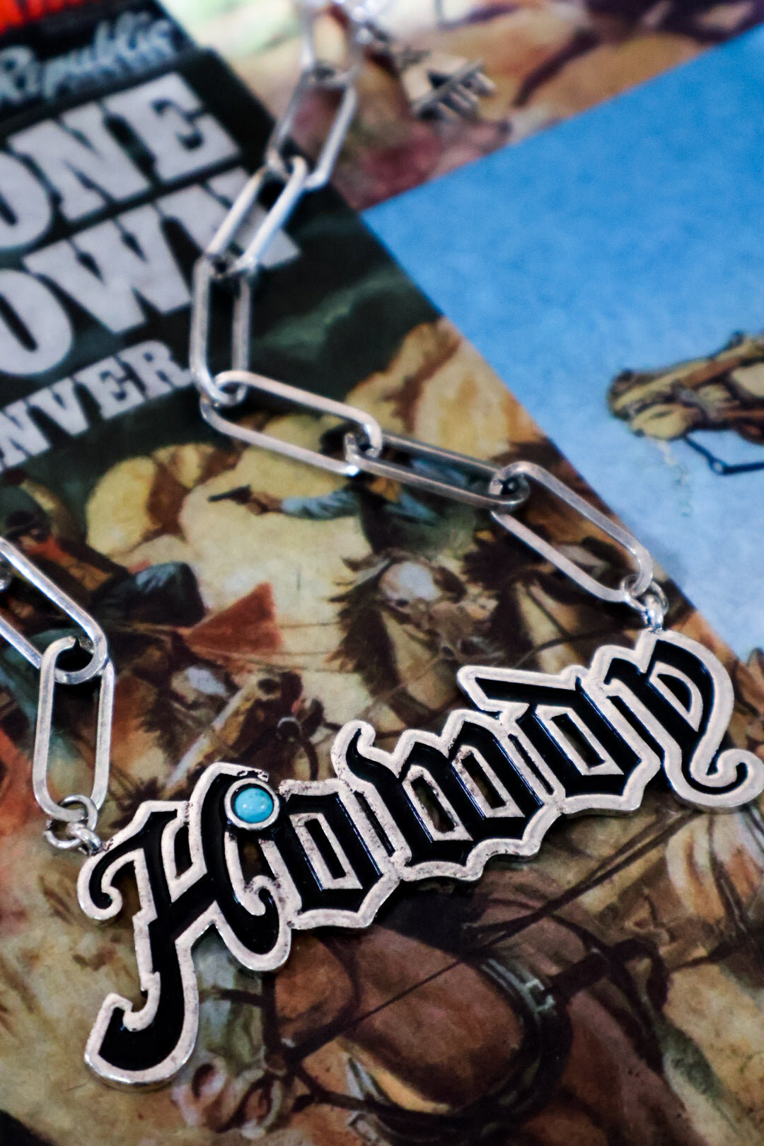 Western Letter HOWDY Chain Necklace