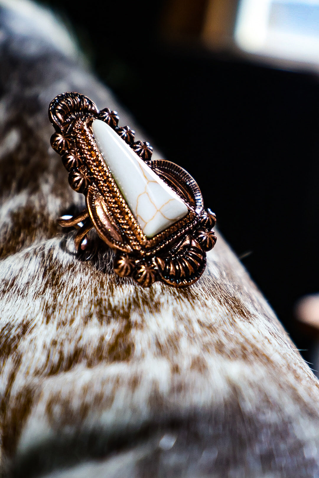 Western Cuff Ring - Las Vegas Neon