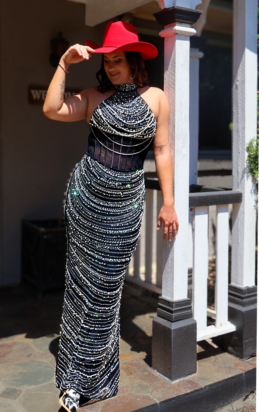 Pearl Of The Texian West Maxi Dress